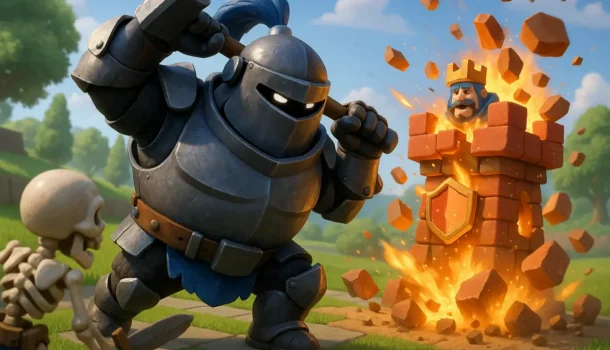 Как играть Мегарыцарем в Clash Royale: эффективная защита и атака