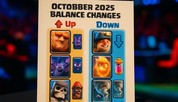 Clash Royale октябрь 2025: балансное обновление перед финалами Clash Royale League