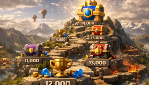 Clash Royale расширяет Trophy Road до 14000: новая система прогресса